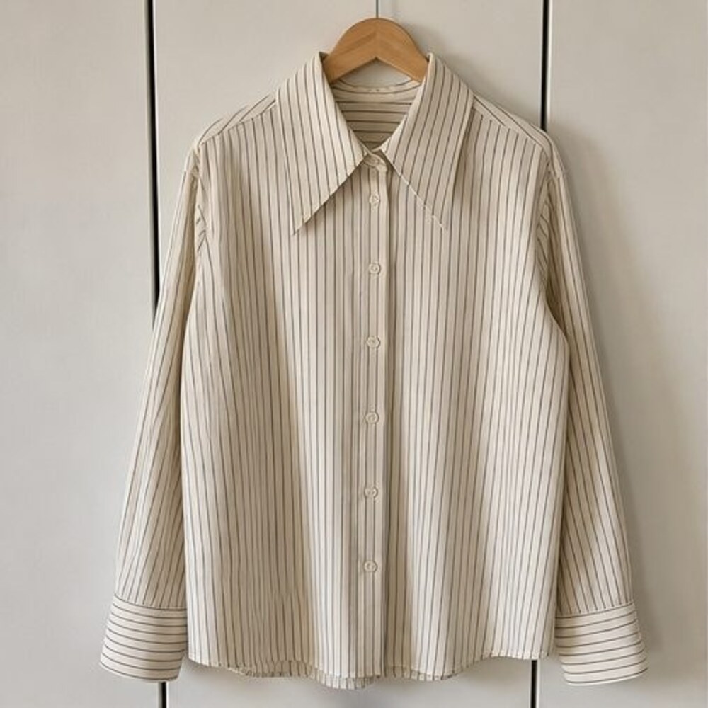 Navy Wrap Blouse